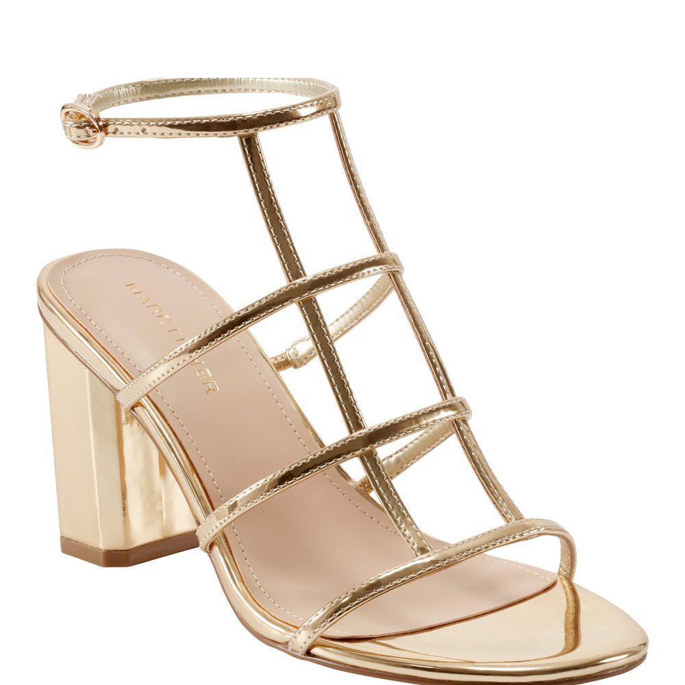 Marc Fisher Norene Strappy Sandal | Gold