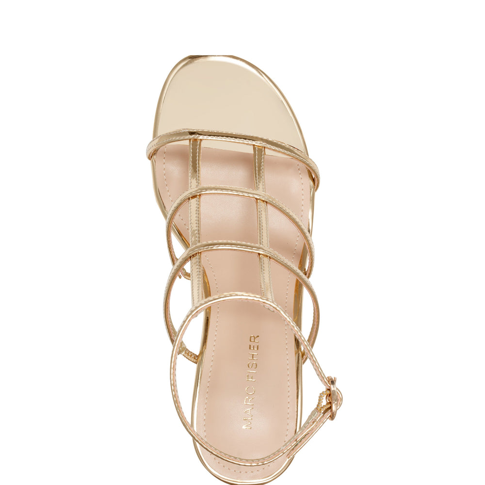 Marc Fisher Norene Strappy Sandal | Gold