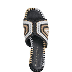 Marc Fisher Nottie Flat Slide Sandal | Black Multi