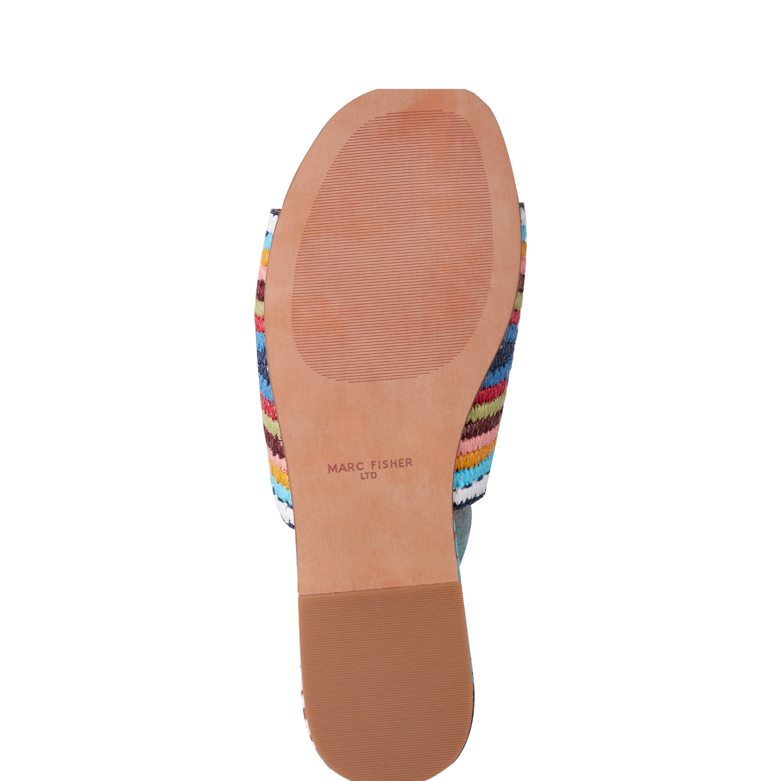 Marc Fisher Nottie Flat Slide Sandal | Blue Multi