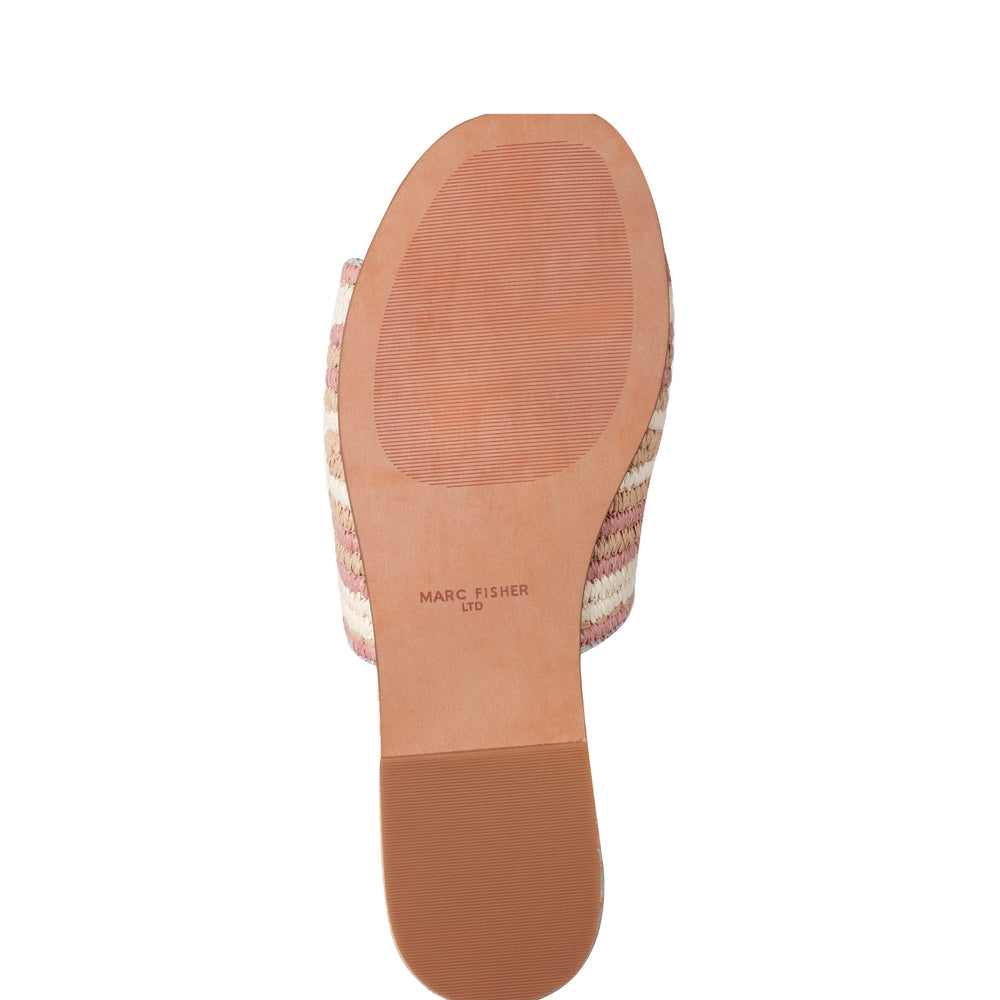 Marc Fisher Nottie Flat Slide Sandal | Pink Multi