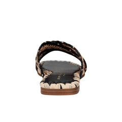 Marc Fisher Nylie Flat Sandal | Natural/Black