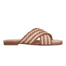 Marc Fisher Nylie Flat Sandal | Natural/Brown