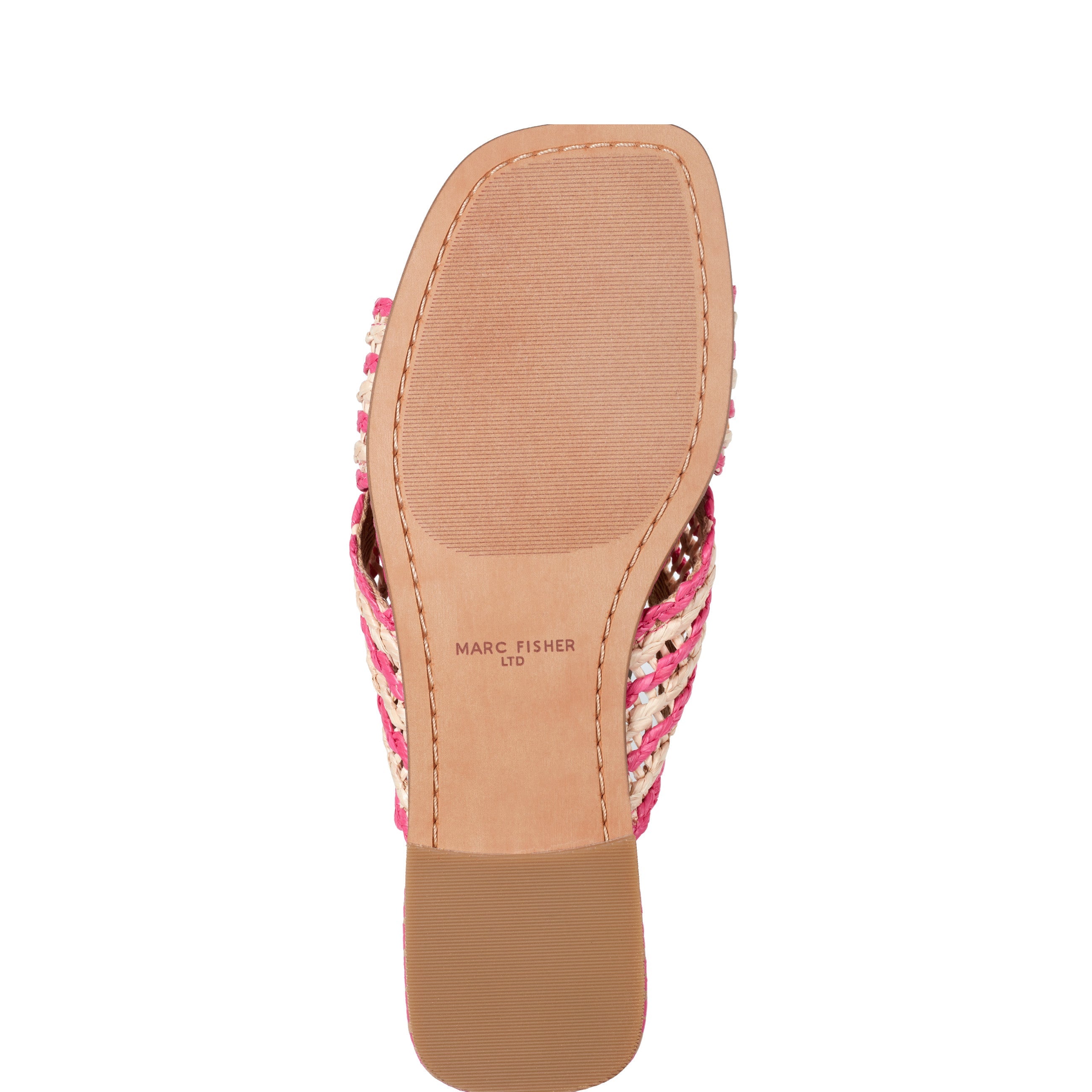 Marc Fisher Nylie Flat Sandal | Natural/Pink