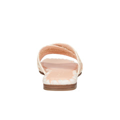 Marc Fisher Nylie Flat Sandal | Natural/White