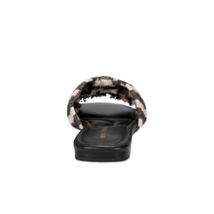 Marc Fisher Orbit Flat Sandal | Black Stripe