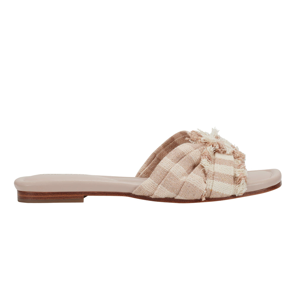 Marc Fisher Orbit Flat Sandal | Natural Stripe