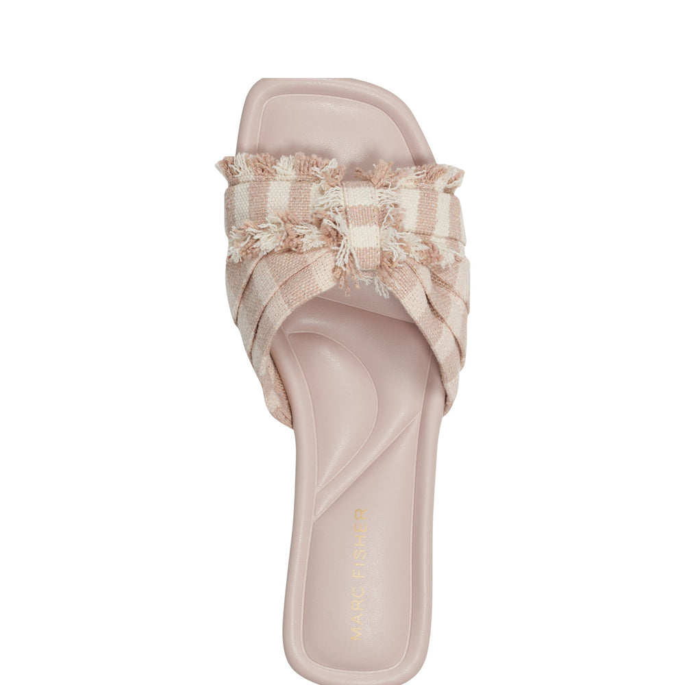 Marc Fisher Orbit Flat Sandal | Natural Stripe