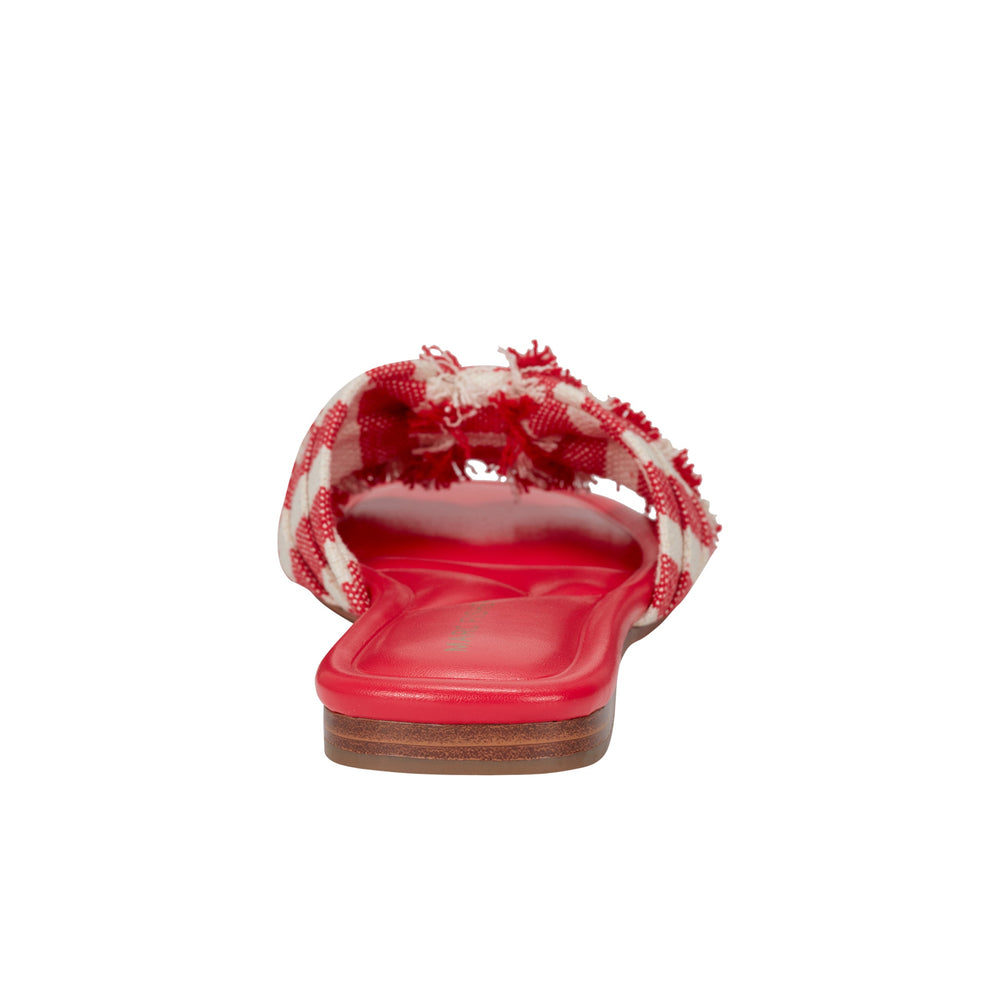 Marc Fisher Orbit Flat Sandal | Red Stripe