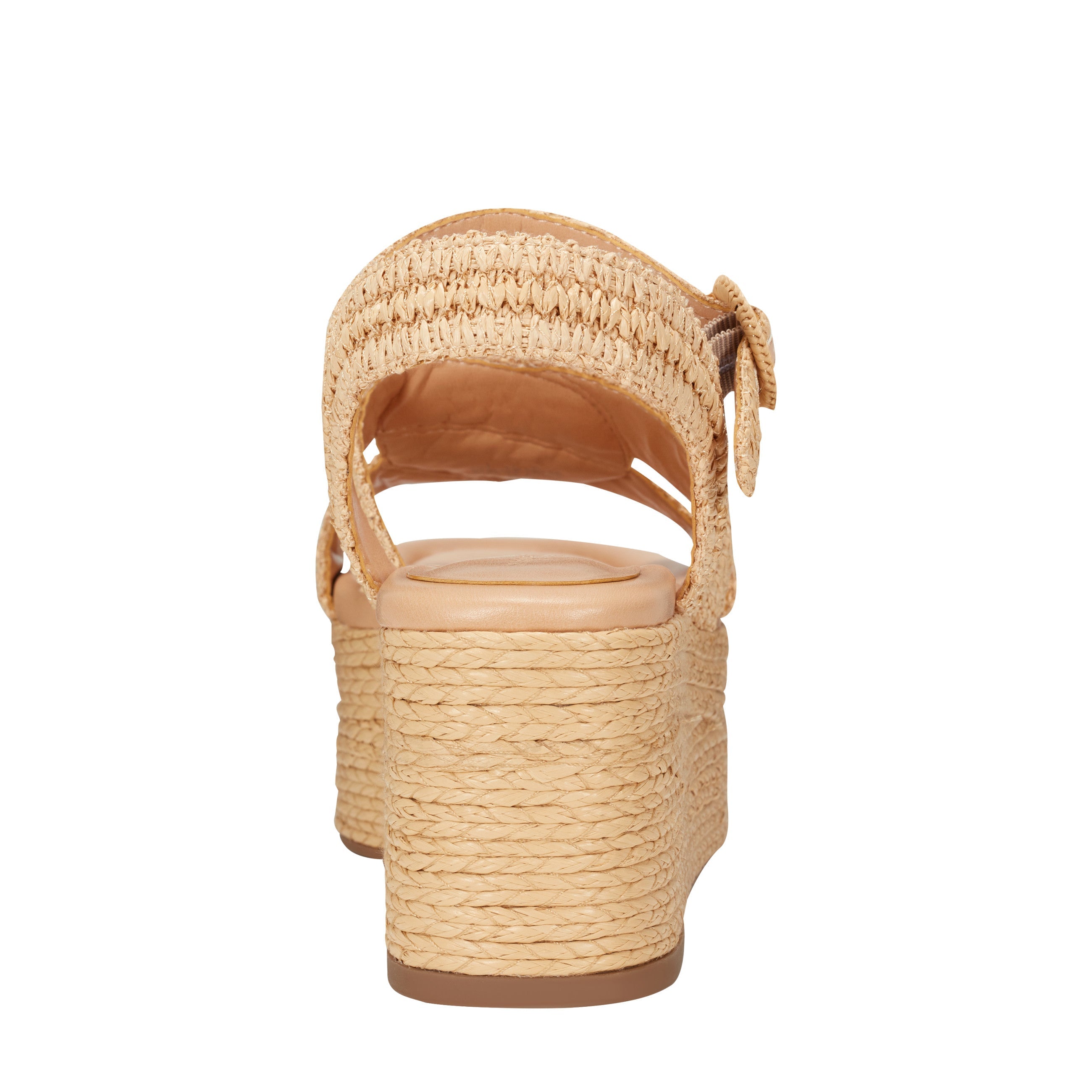 Marc Fisher Payley Platform Wedge Sandal | Natural Raffia