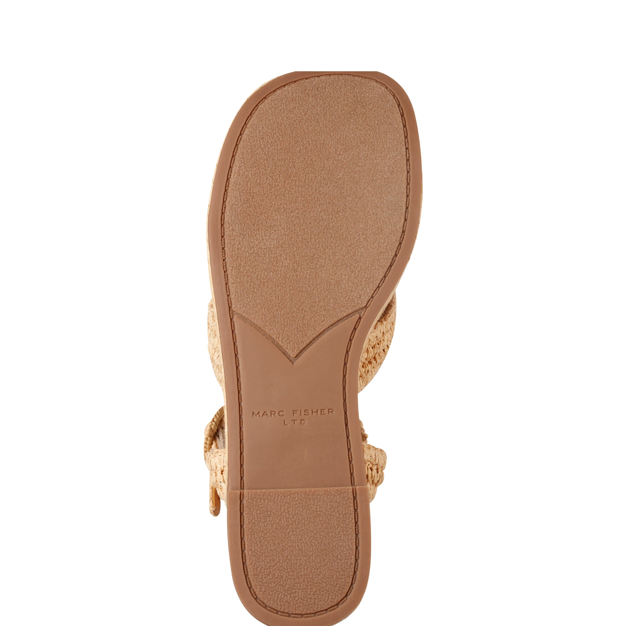 Marc Fisher Payley Platform Wedge Sandal | Natural Raffia
