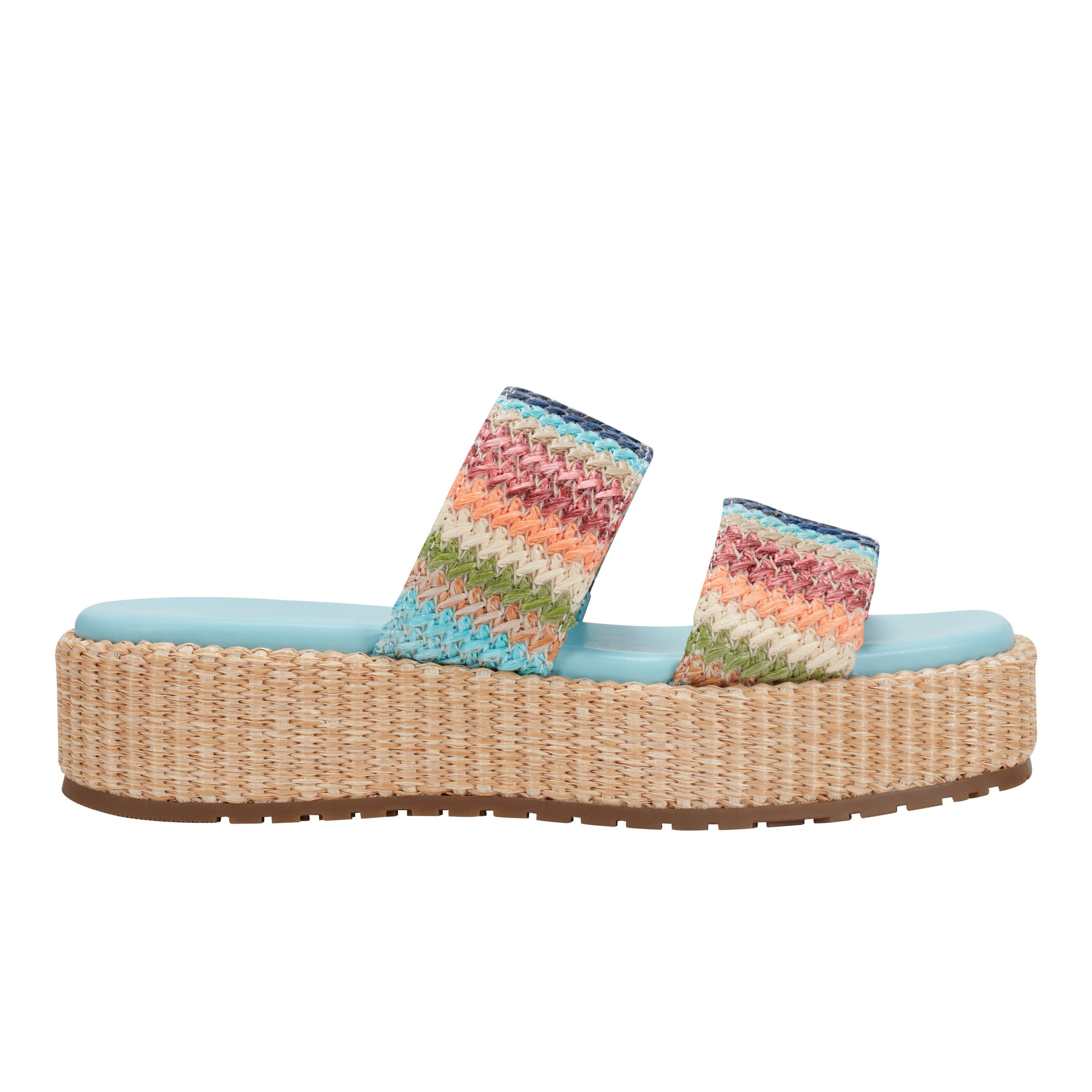 Marc Fisher Pelma Flatform Sandal | Multi Stripe