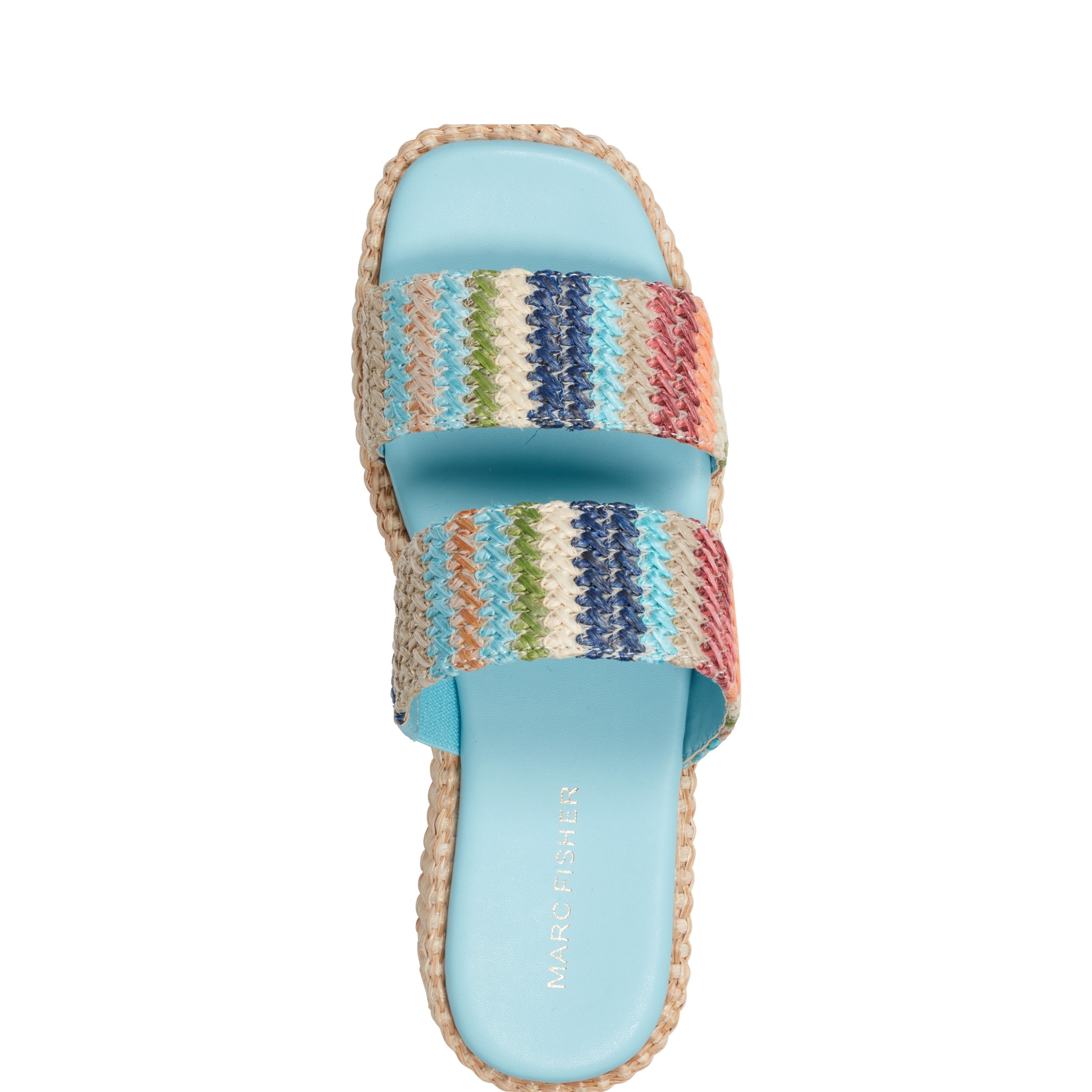 Marc Fisher Pelma Flatform Sandal | Multi Stripe