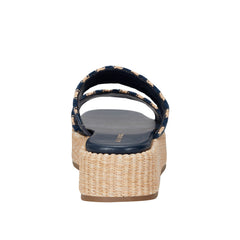 Marc Fisher Pelma Flatform Sandal | Navy Stripe