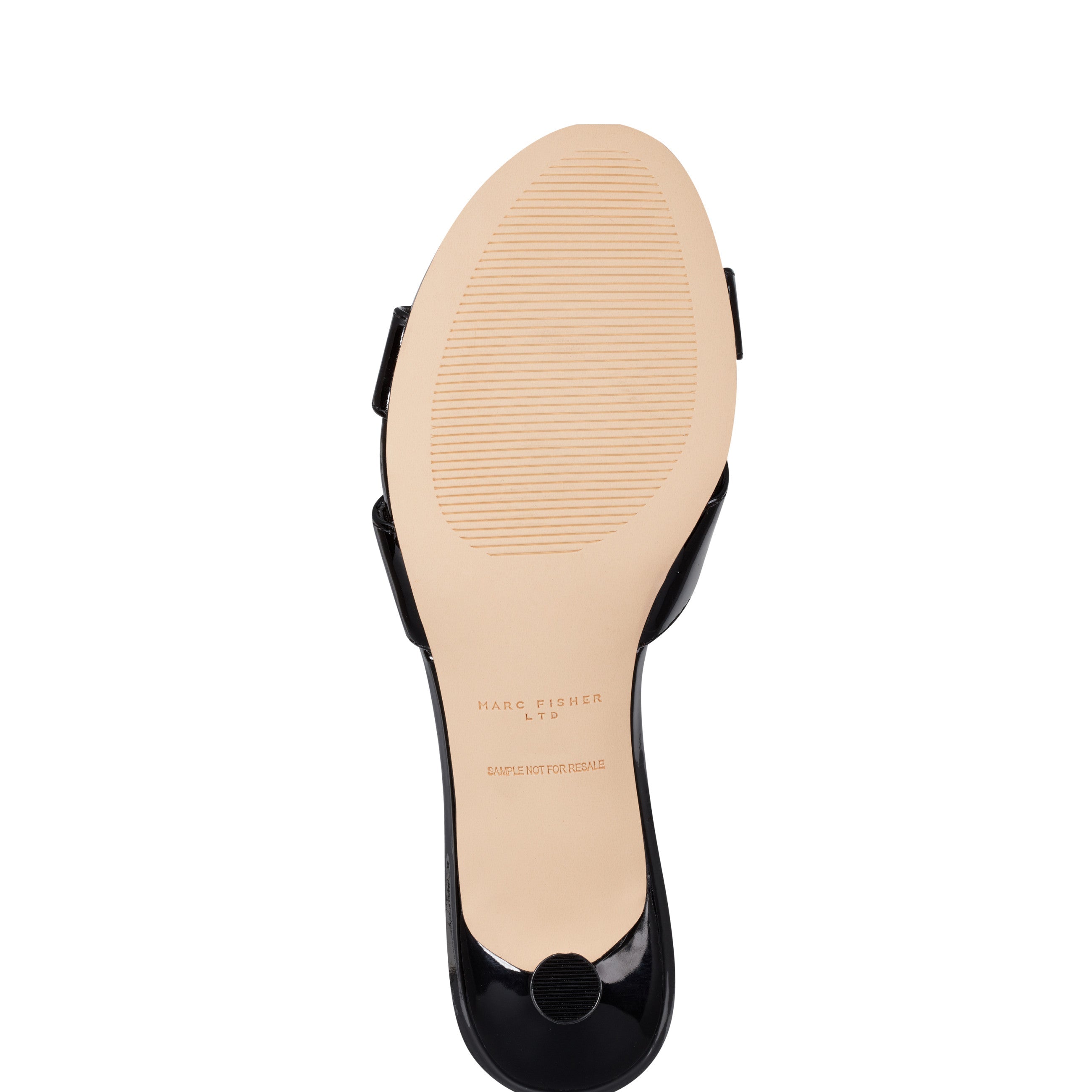 Marc Fisher Tracey Slide Dress Sandal | Black Patent