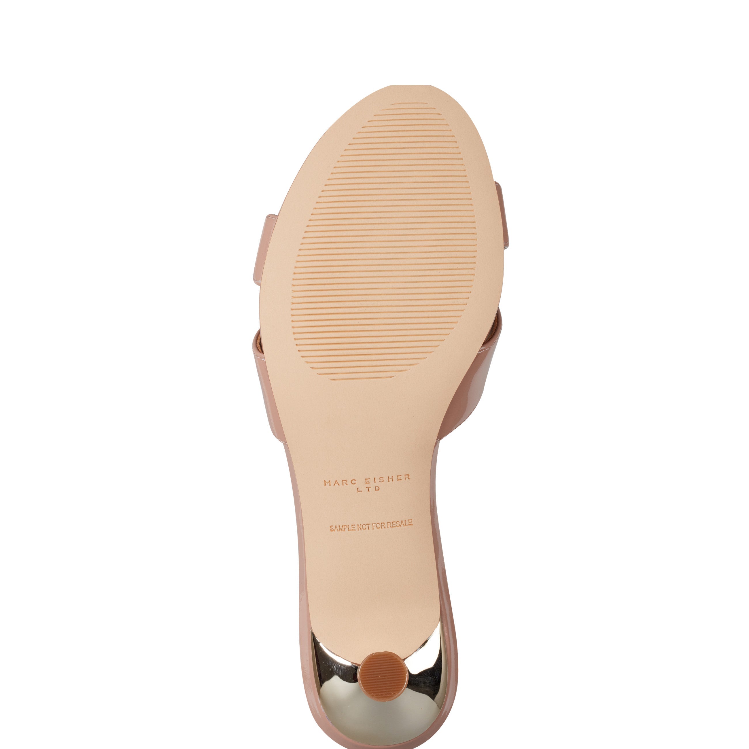 Marc Fisher Tracey Slide Dress Sandal | Natural Patent