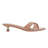 Marc Fisher Tracey Slide Dress Sandal | Natural Patent