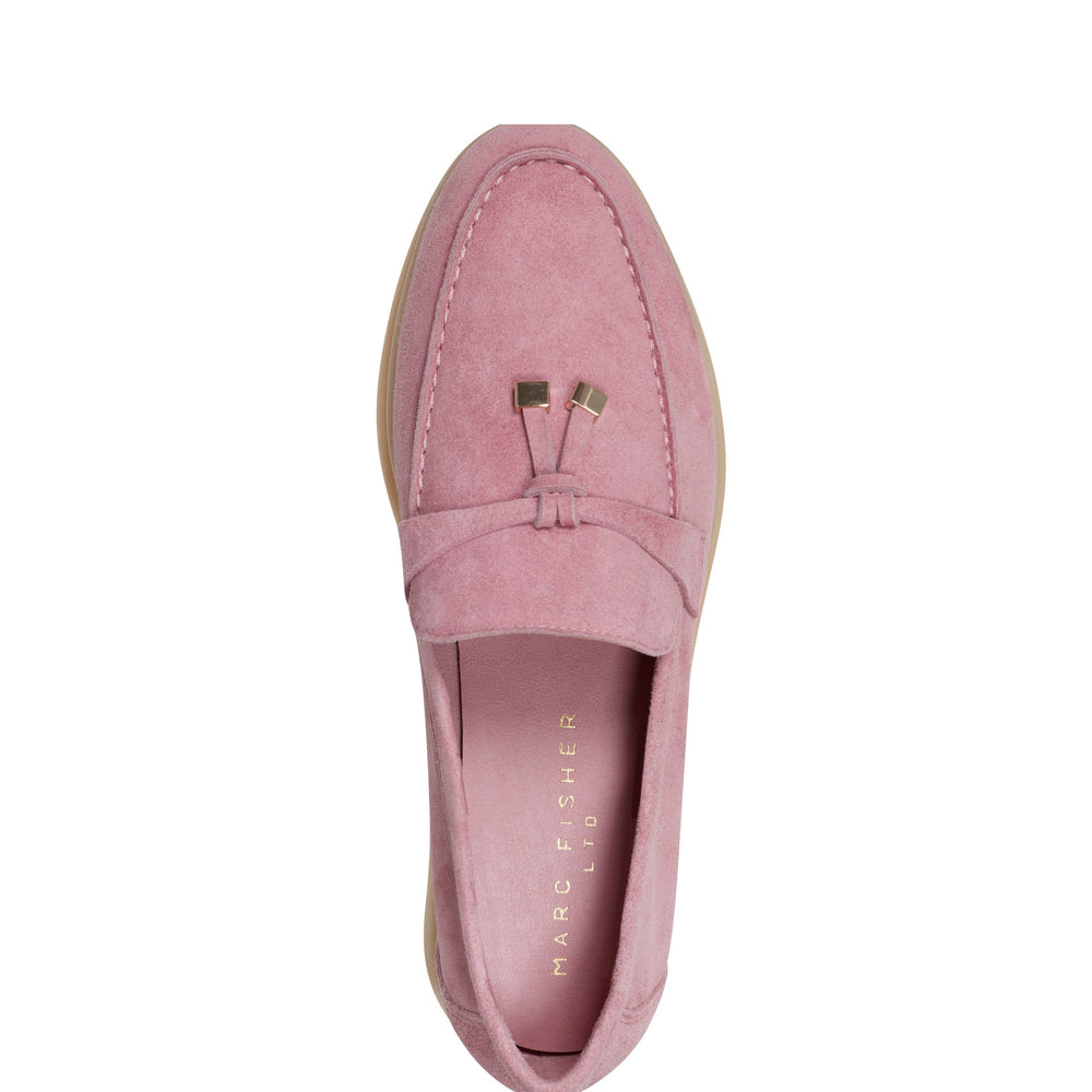Marc Fisher Yanelli Casual Loafer | Light Pink Suede