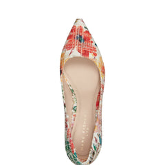 Marc Fisher Zala Block Heel Pointy Toe Pump | Floral