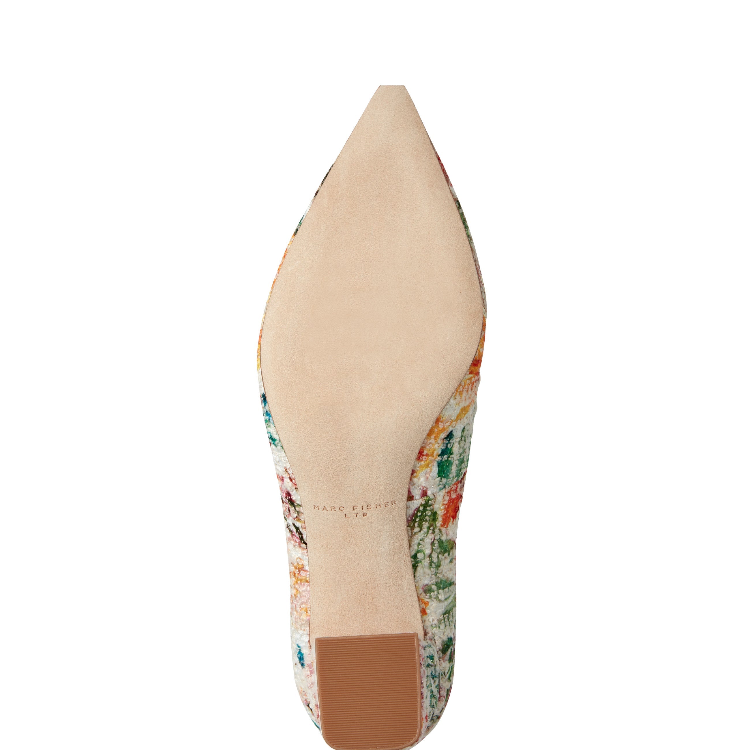 Marc Fisher Zala Block Heel Pointy Toe Pump | Floral