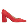 Marc Fisher Zala Block Heel Pointy Toe Pump | Medium Pink Suede