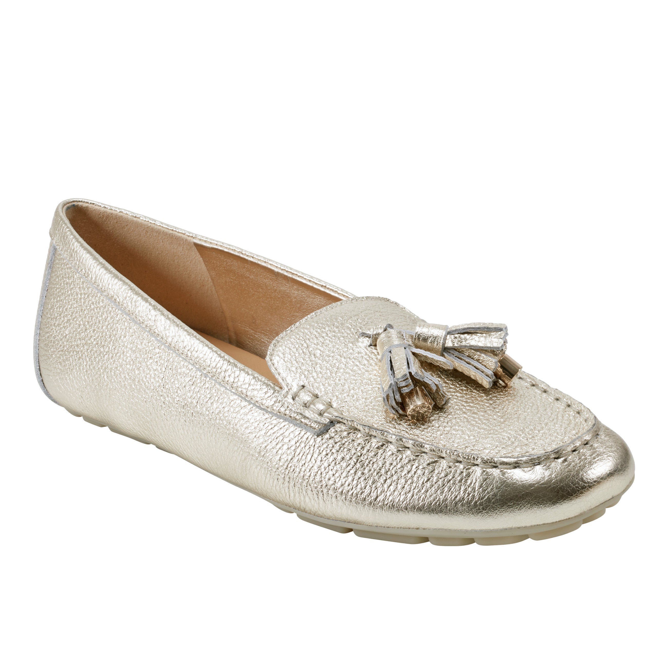 Marc Fisher Layney Casual Tassle Loafer | Gold