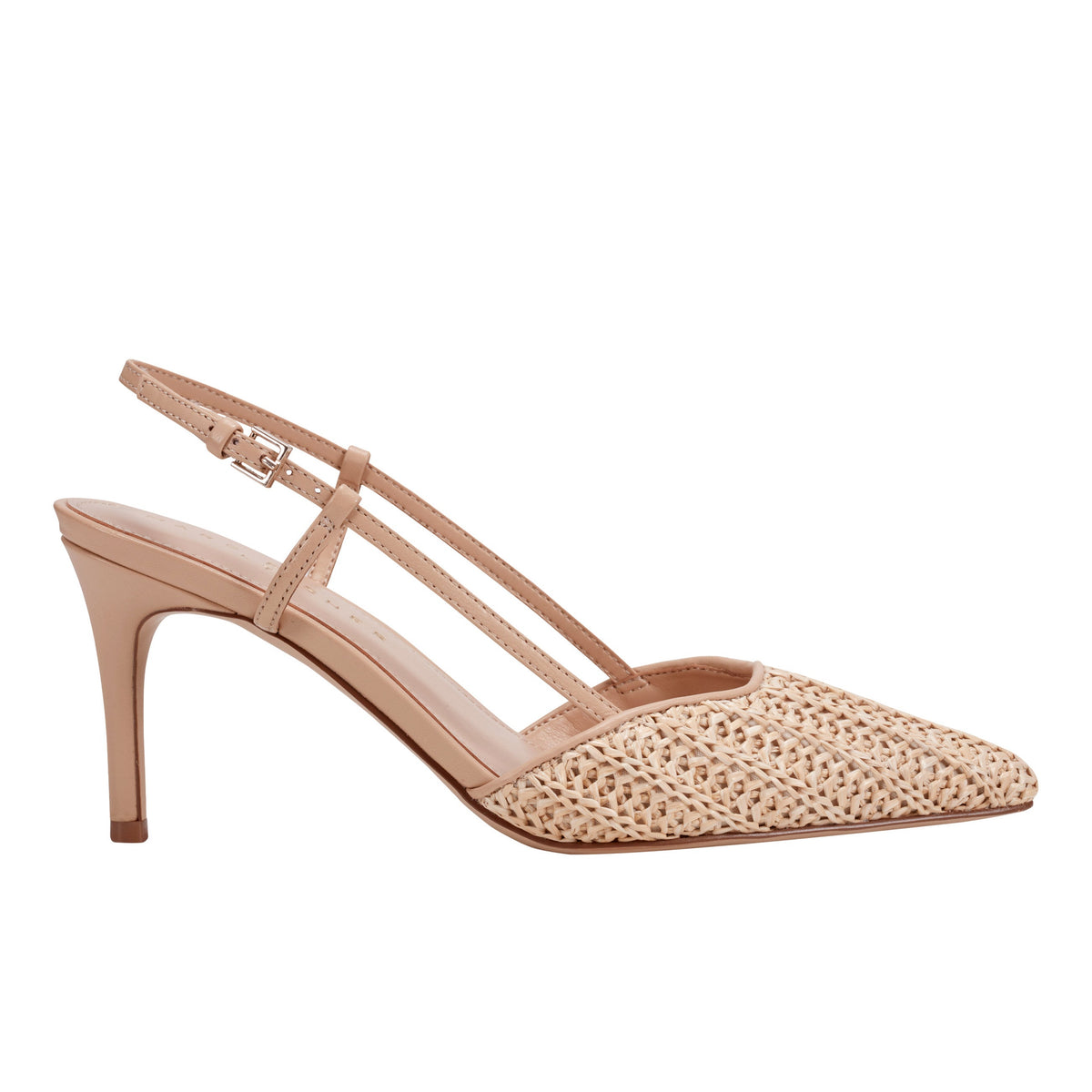 Marc Fisher Flory Slingback Pump | Natural Raffia