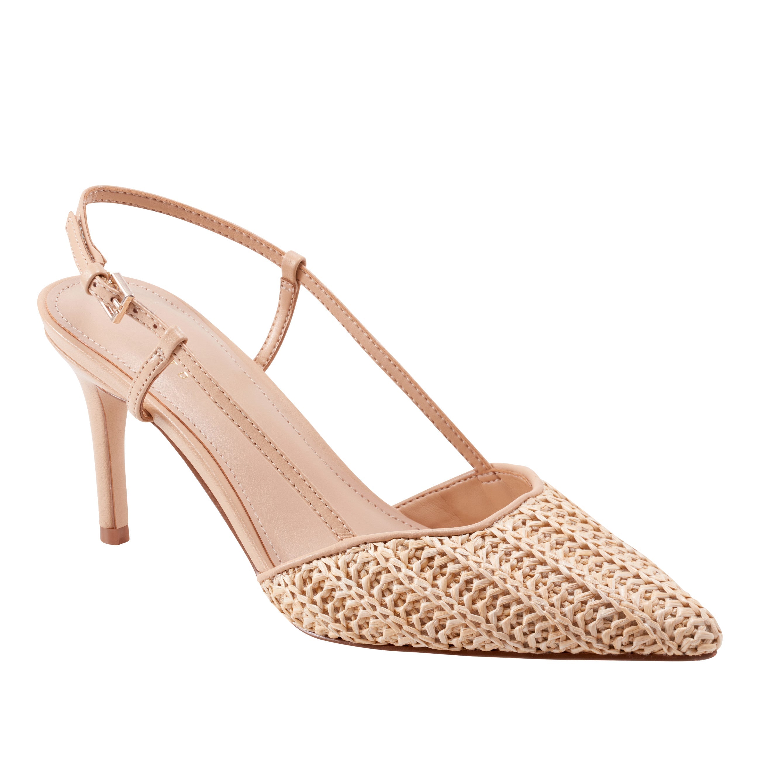 Marc Fisher Flory Slingback Pump | Natural Raffia