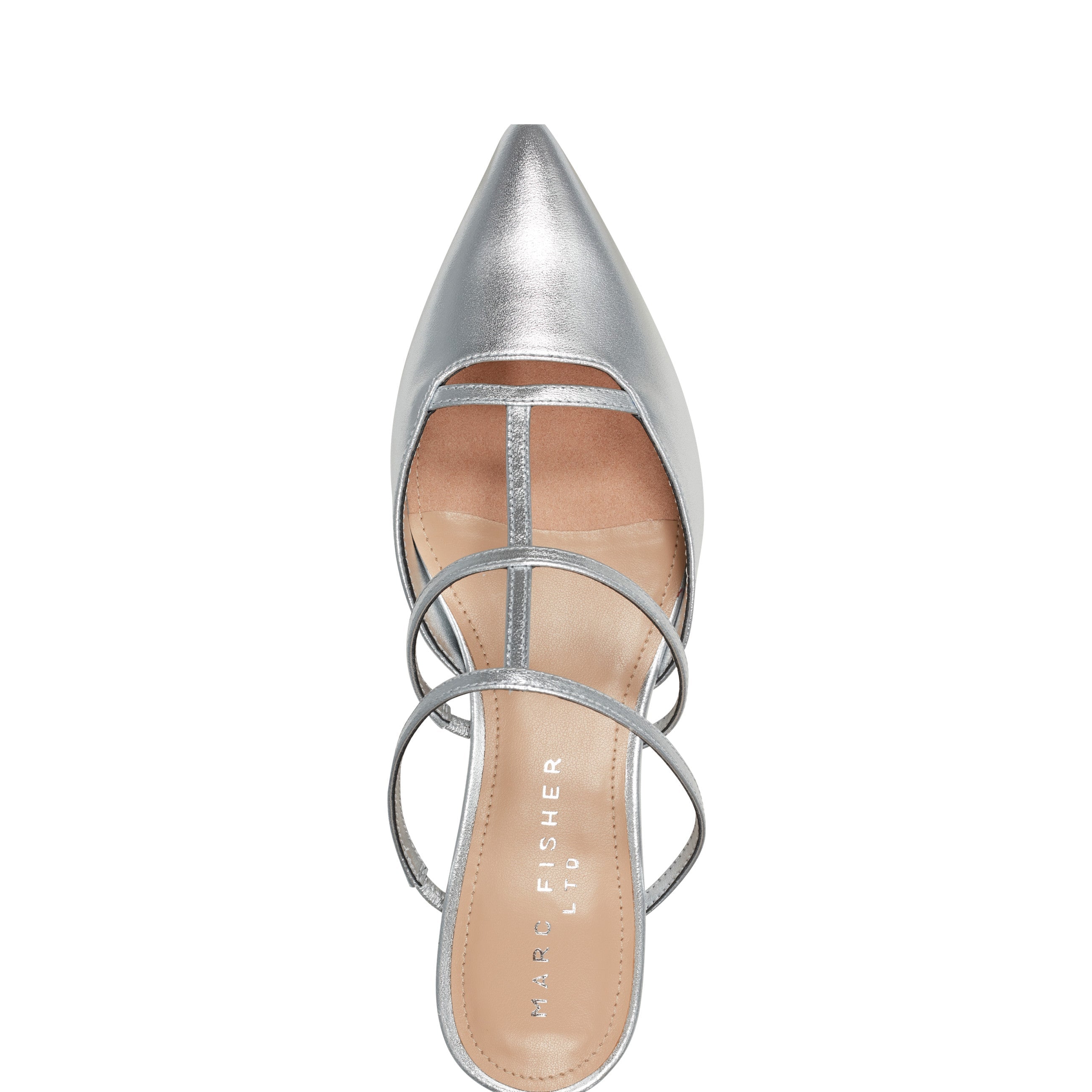 Marc Fisher Kodie Caged Strappy Pump | Silver Leather