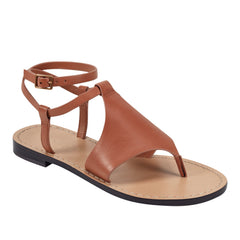 Marc Fisher Lille Thong Flat Sandal | Natural Leather