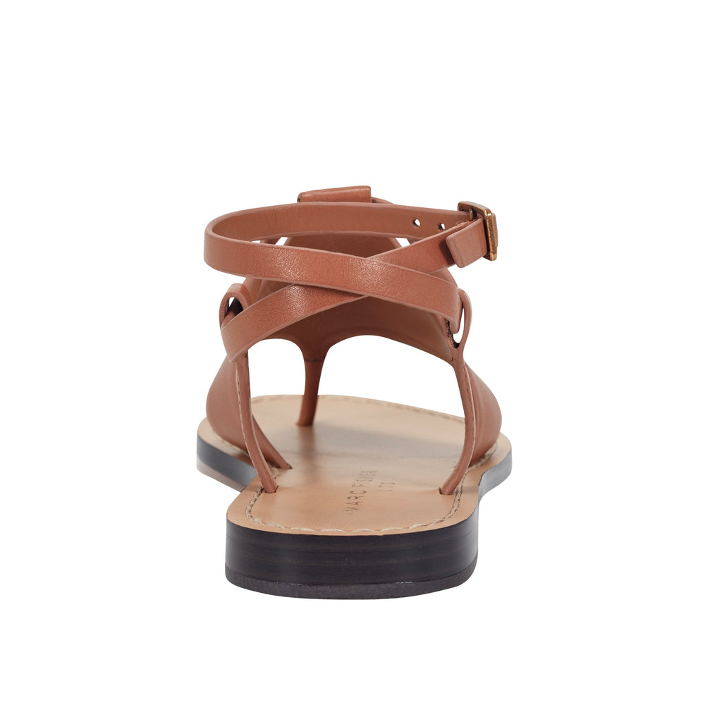 Marc Fisher Lille Thong Flat Sandal | Natural Leather