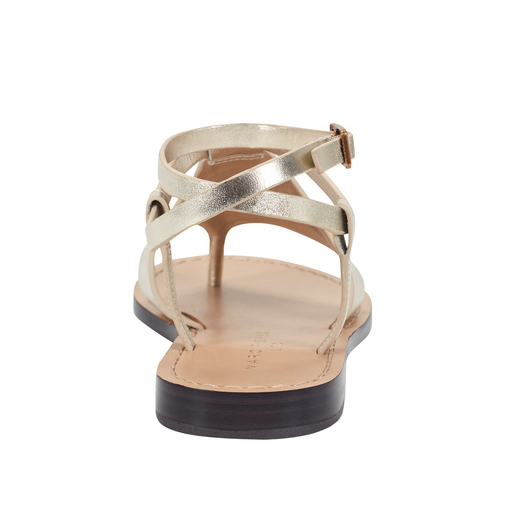 Marc Fisher Lille Thong Flat Sandal | Platino Leather