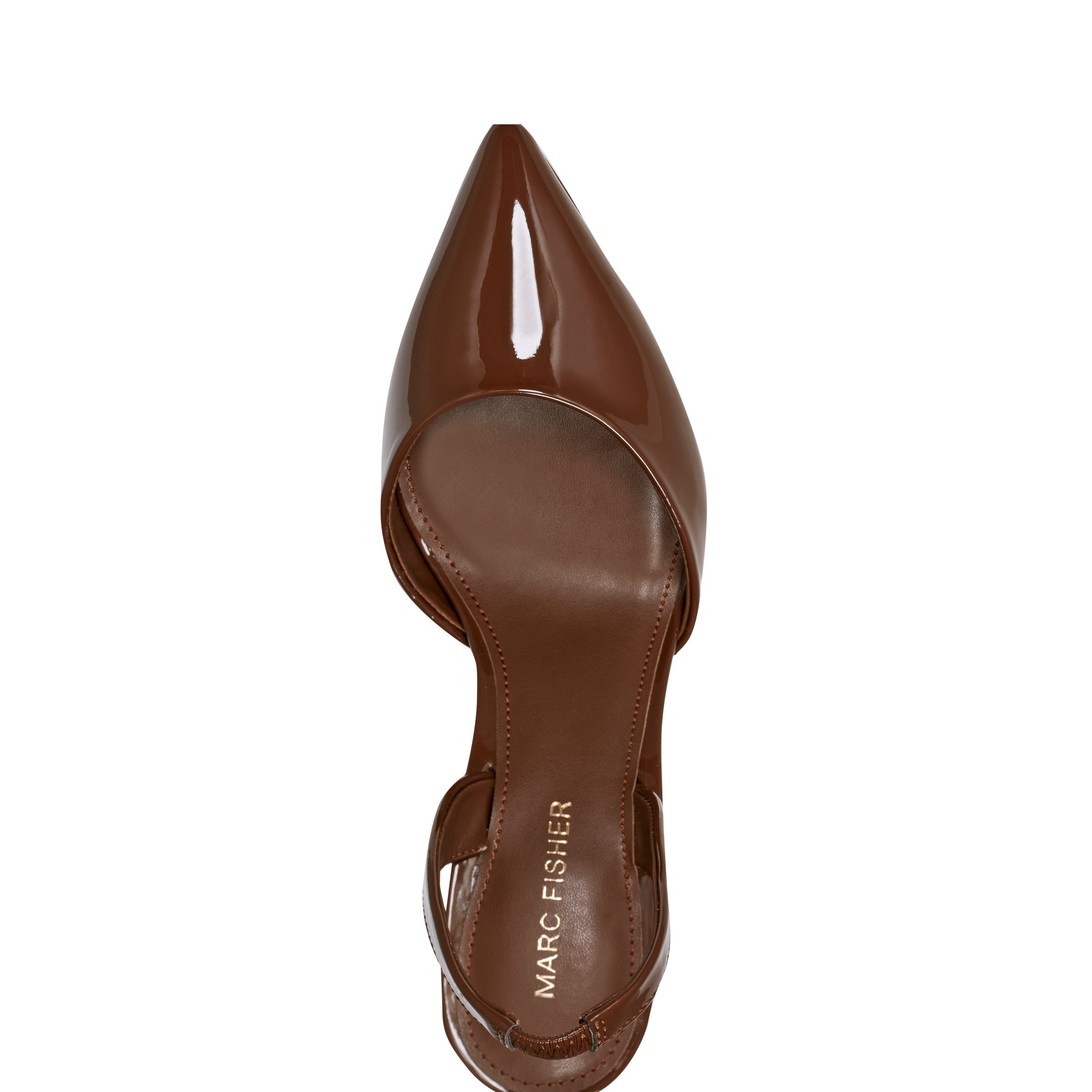 Marc Fisher Hadya Slingback Pump | Brown Patent