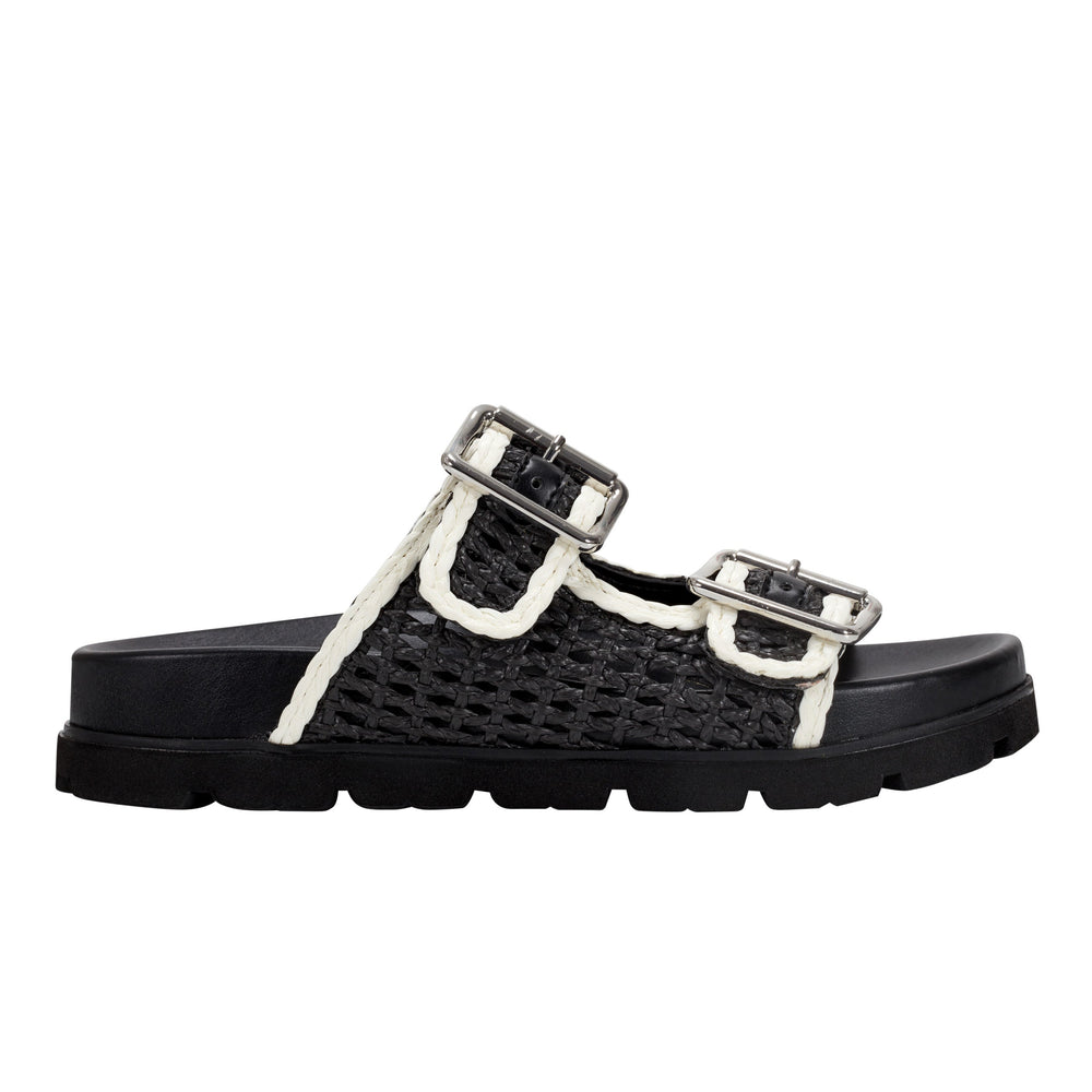 Marc Fisher Mylan Footbed Sandal | Black