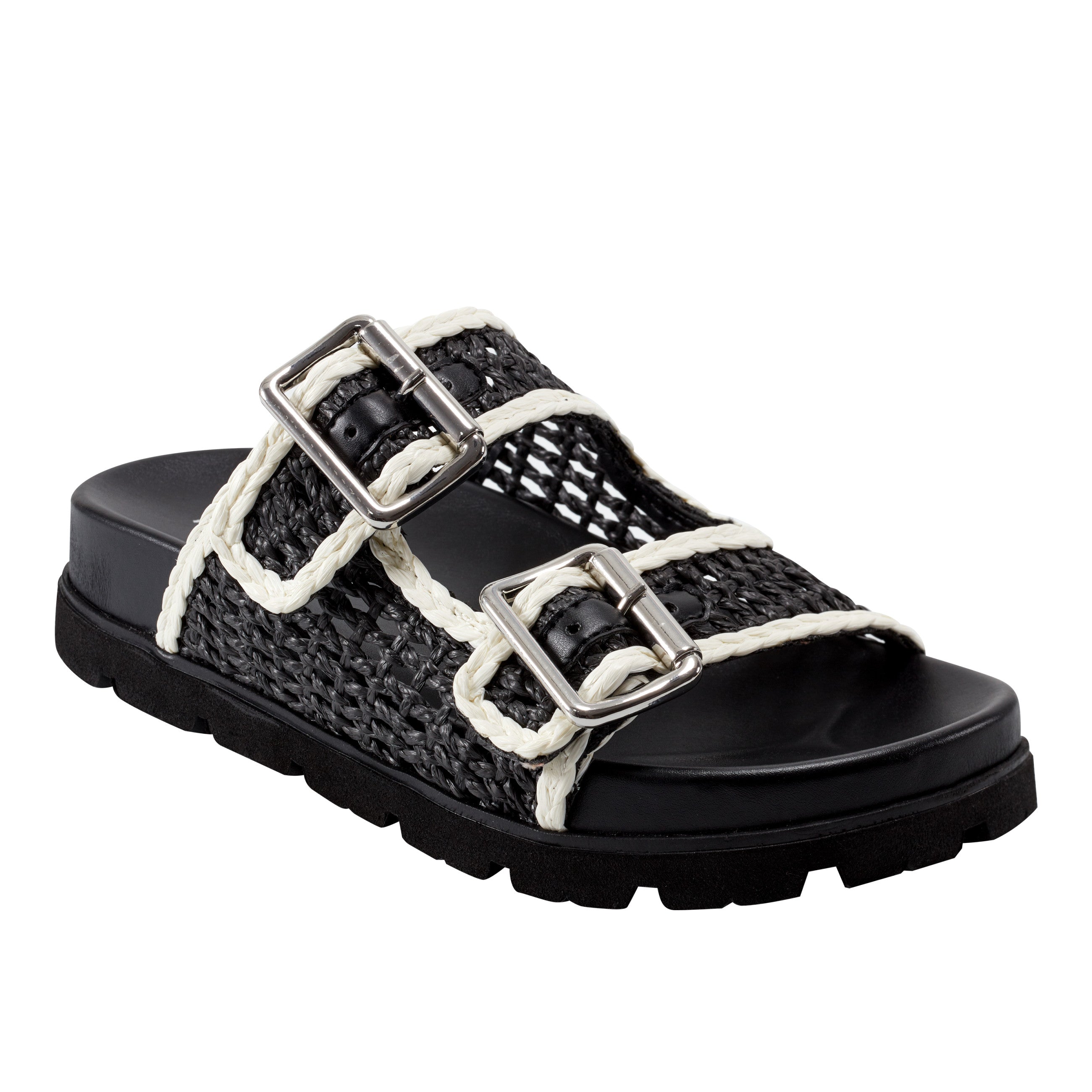 Marc Fisher Mylan Footbed Sandal | Black