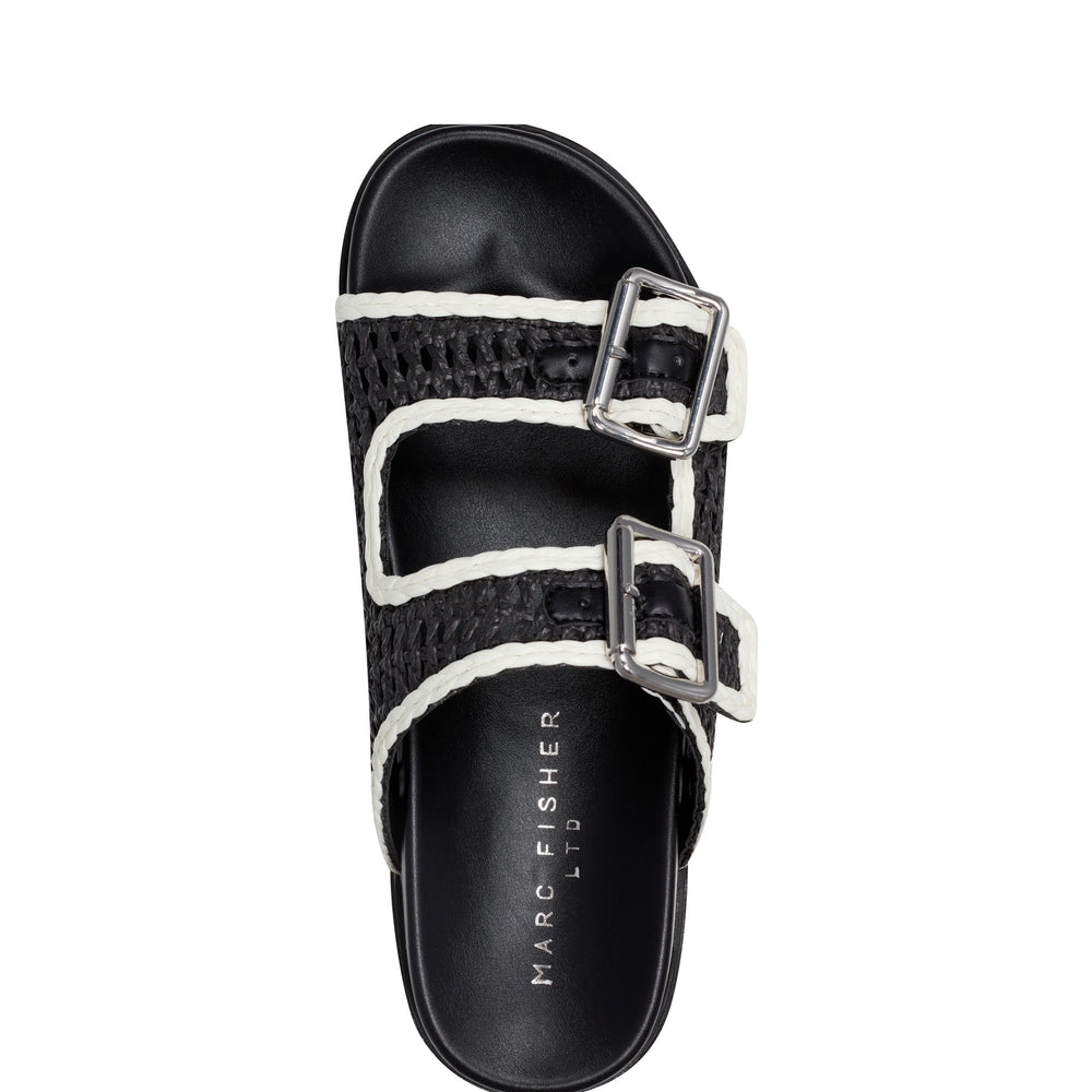 Marc Fisher Mylan Footbed Sandal | Black