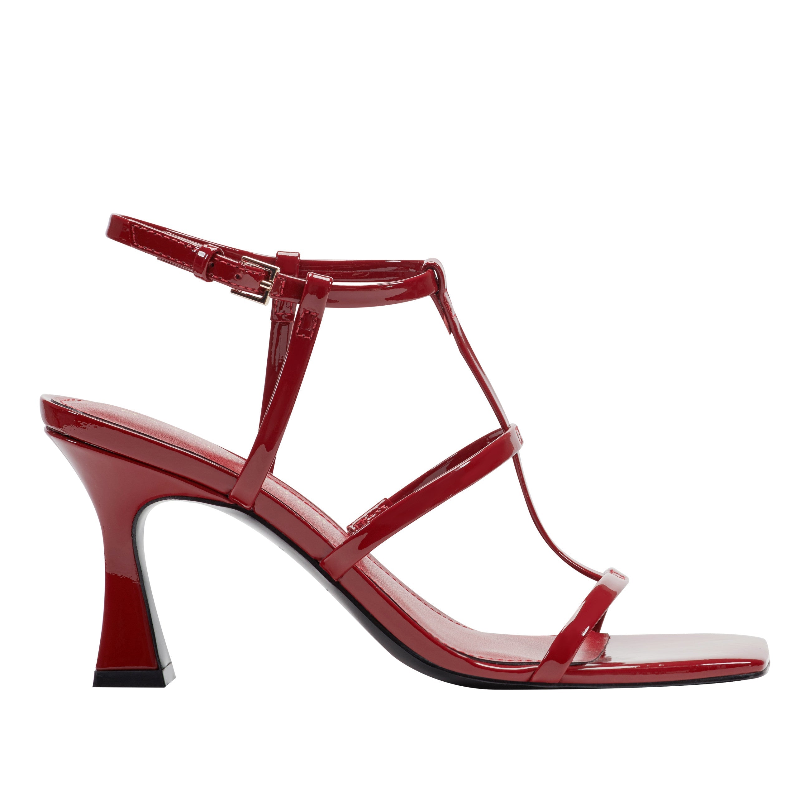 Marc Fisher Dennie Strappy Dress Sandal | Dark Red Patent