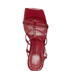 Marc Fisher Dennie Strappy Dress Sandal | Dark Red Patent
