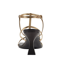 Marc Fisher Dennie Strappy Dress Sandal | Gold/Black Patent
