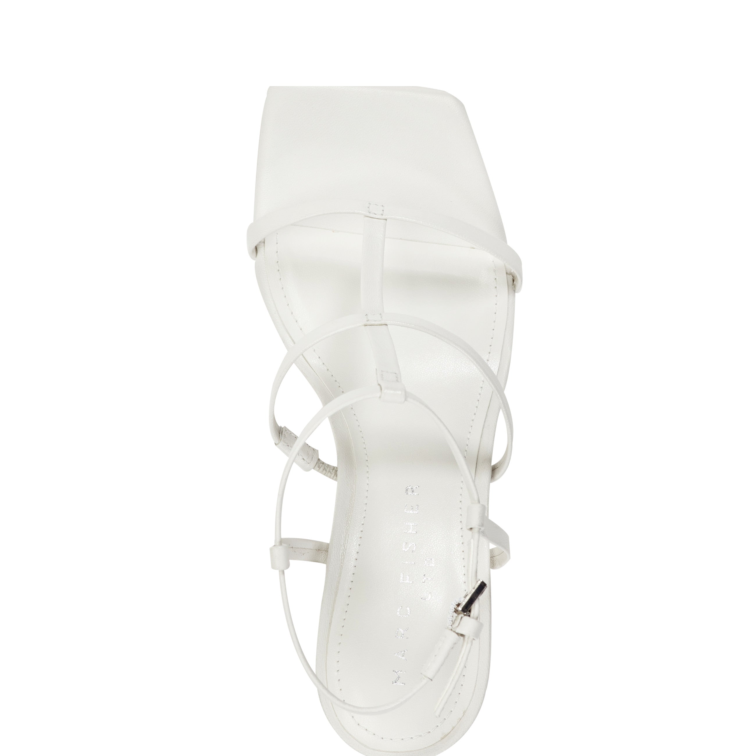 Marc Fisher Dennie Strappy Dress Sandal | White Leather