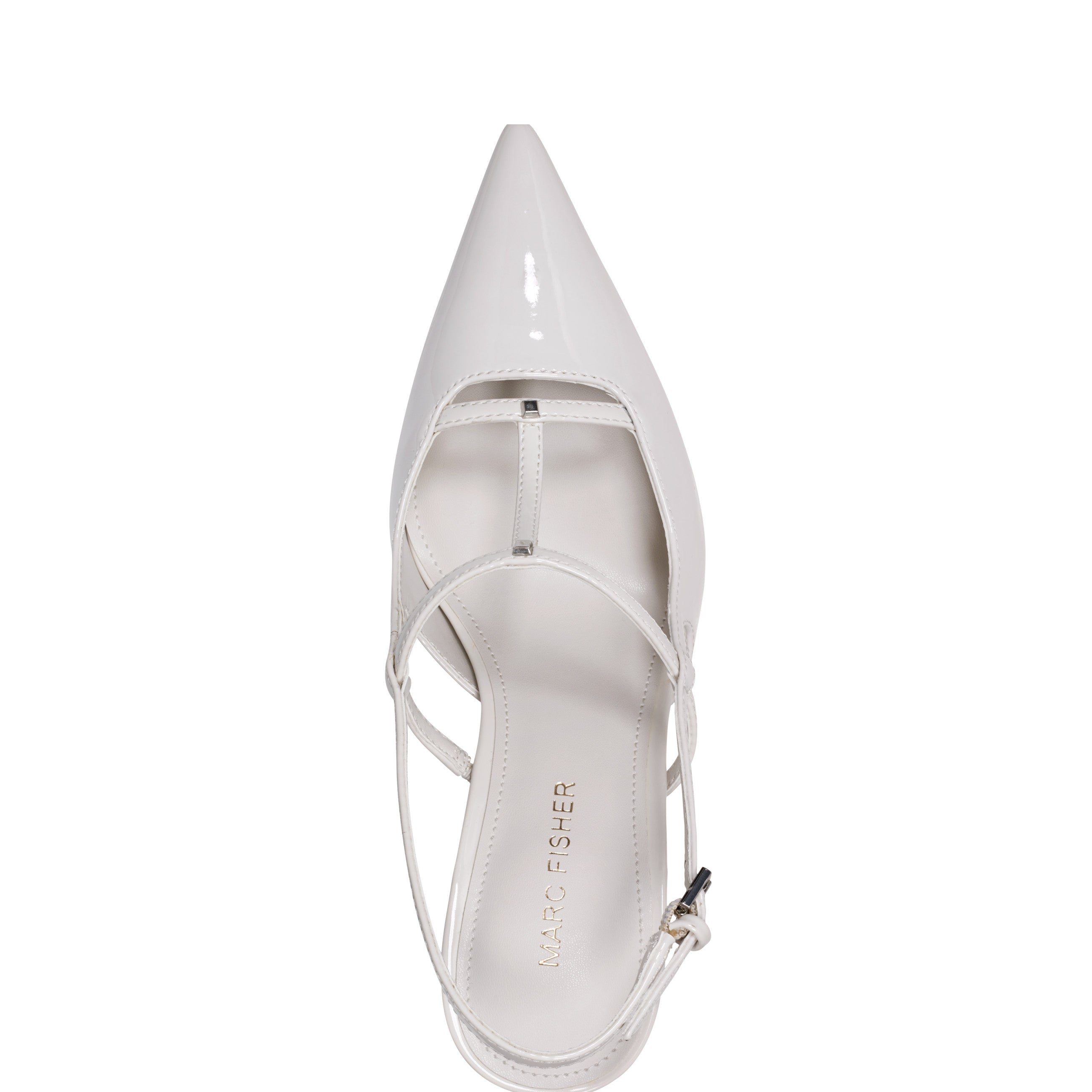 Marc Fisher Remmi Strappy Slingback Pump | White Patent