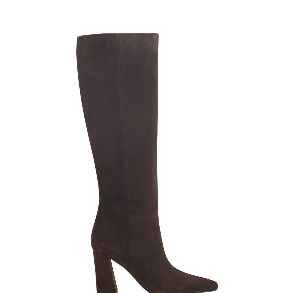Marc Fisher Yarli Boot | Dark Brown Suede