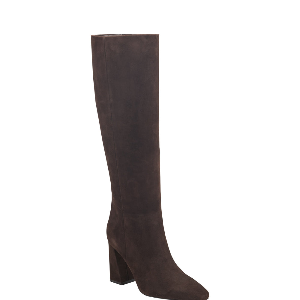 Marc Fisher Yarli Boot | Dark Brown Suede