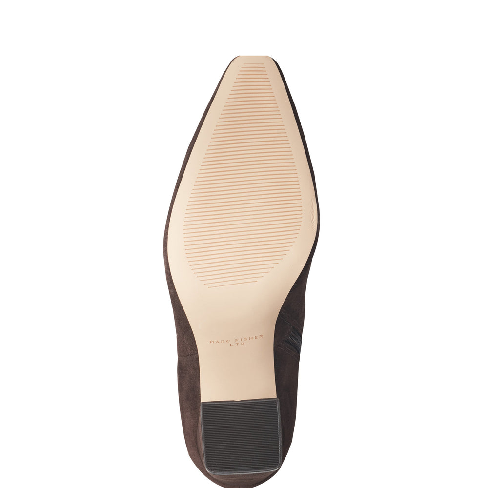 Marc Fisher Yarli Boot | Dark Brown Suede