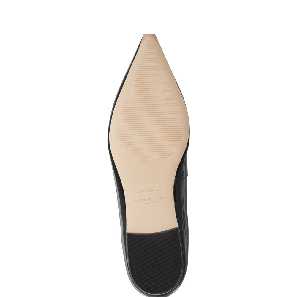 Marc Fisher Trella Mary Jane Flat | Black Patent Leather