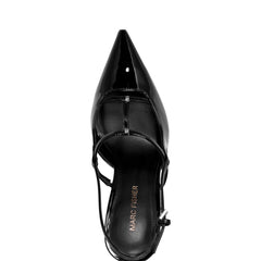 Marc Fisher Remmi Strappy Slingback Pump | Black Patent