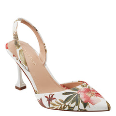 Marc Fisher Hadya Slingback Pump | White Floral