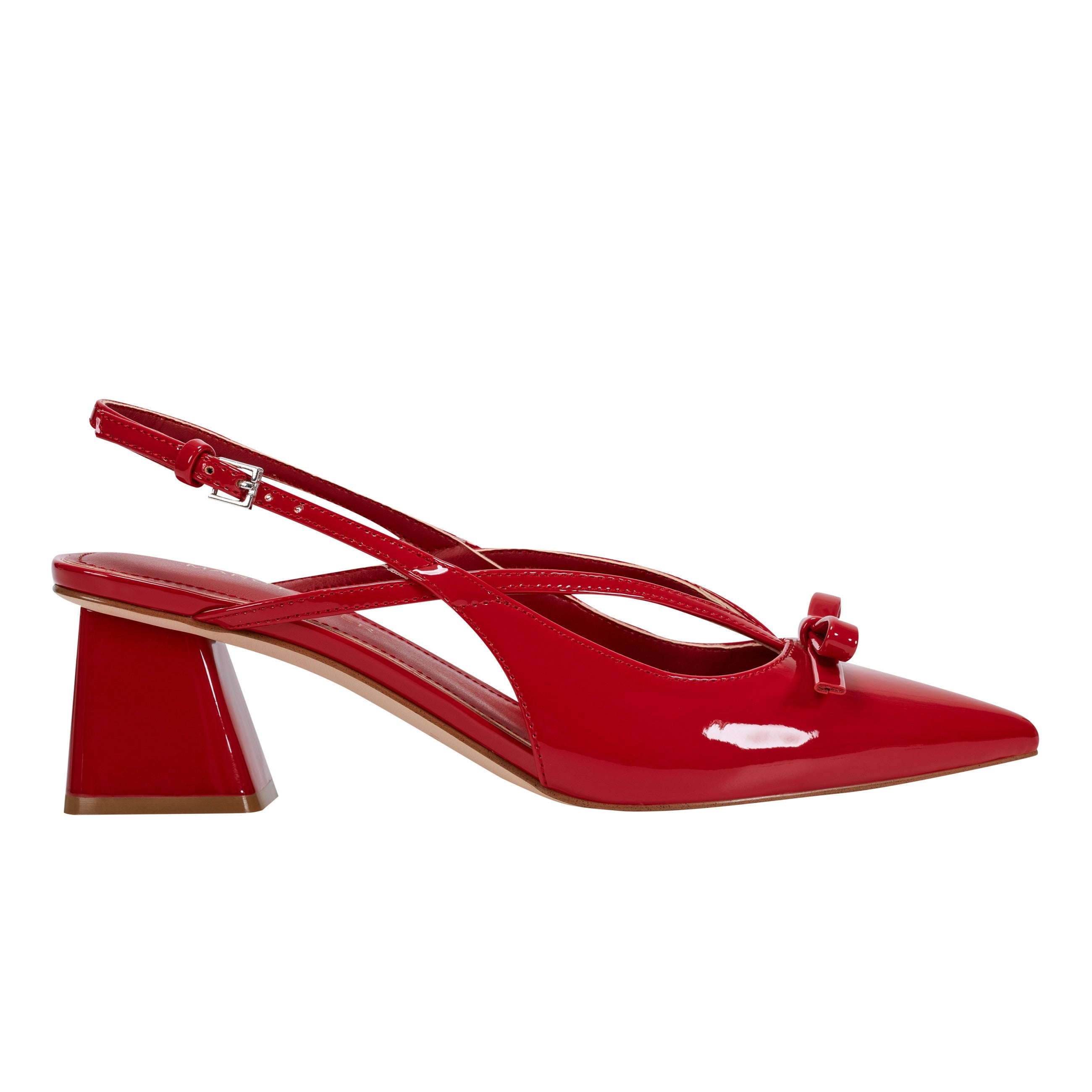 Marc Fisher Laily Bow Slingback Pump | Red Patent