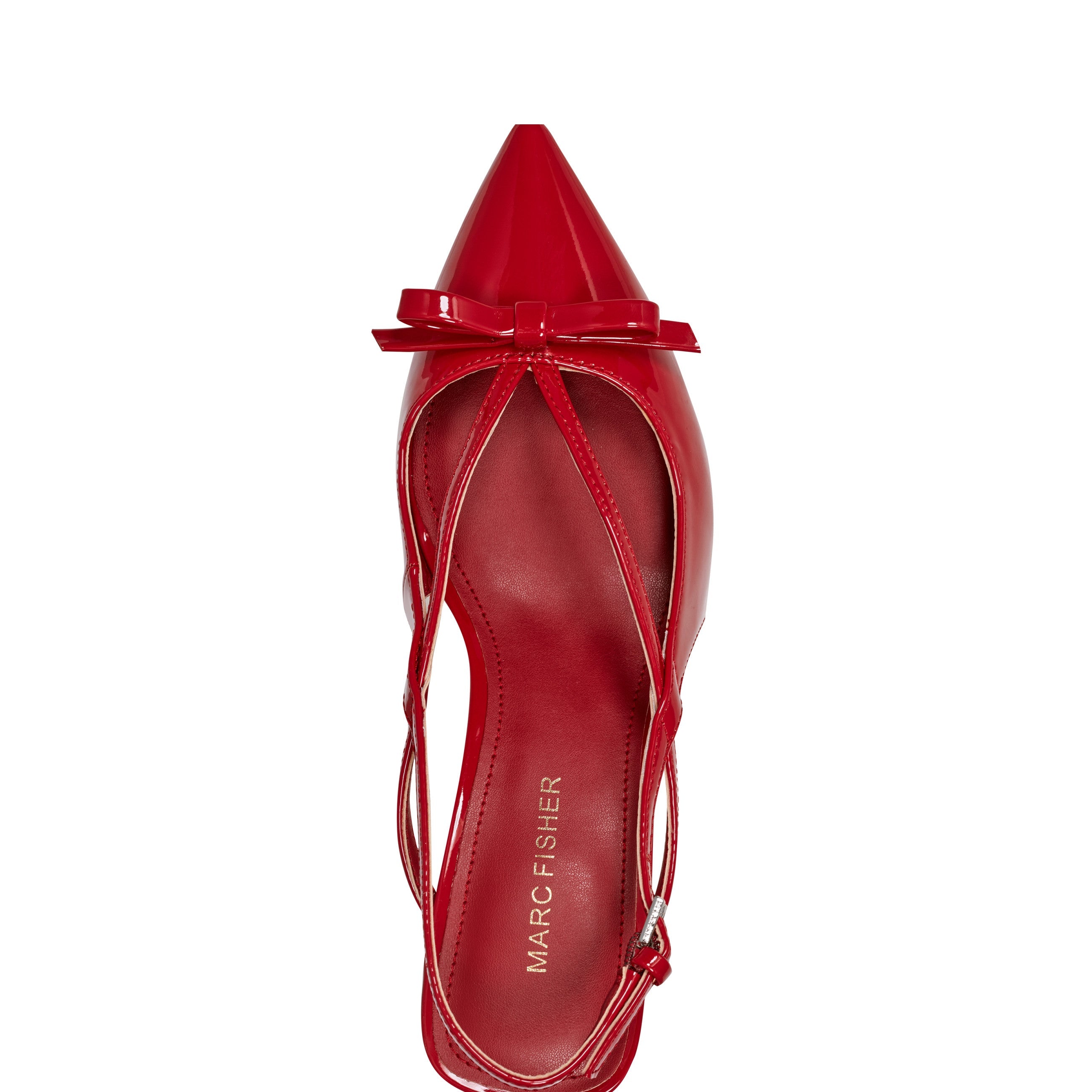 Marc Fisher Laily Bow Slingback Pump | Red Patent