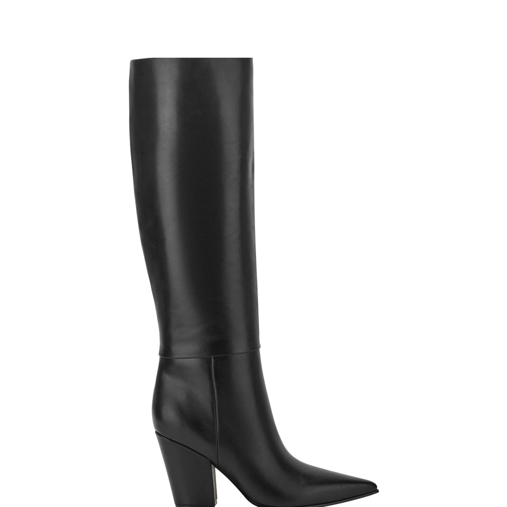 Marc Fisher Estella Knee High Boot | Black Leather